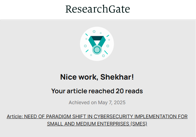 ResearchGate-Achievement